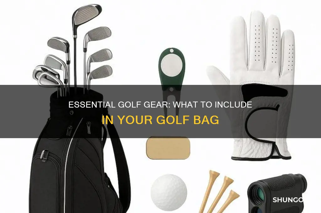 what to items in golf it do