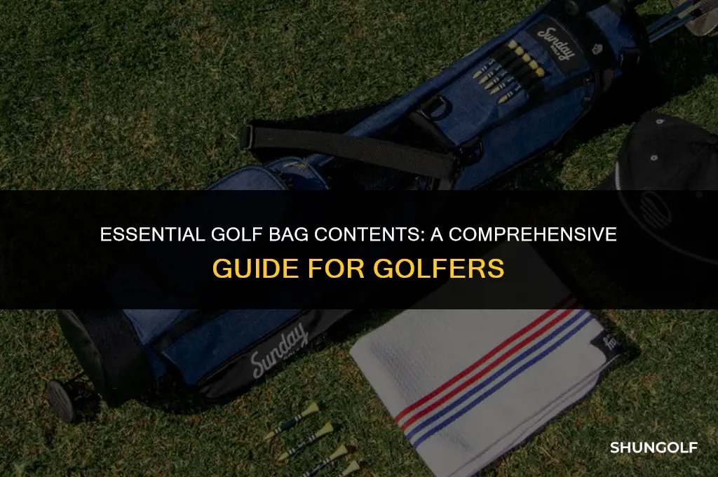 what to keep in a golf bag