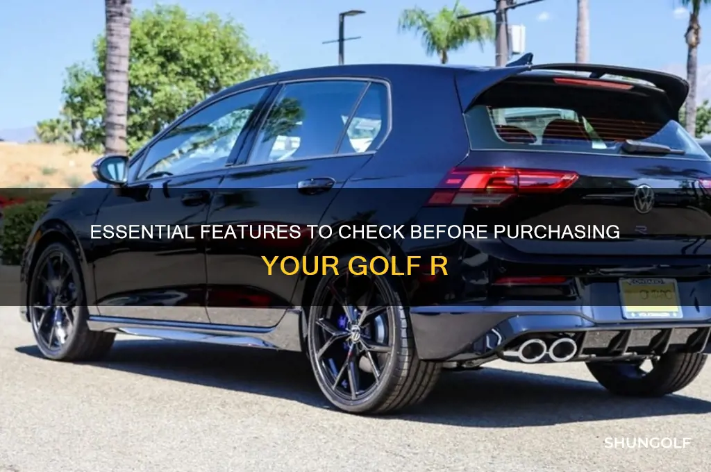 what to look for before buying golf r