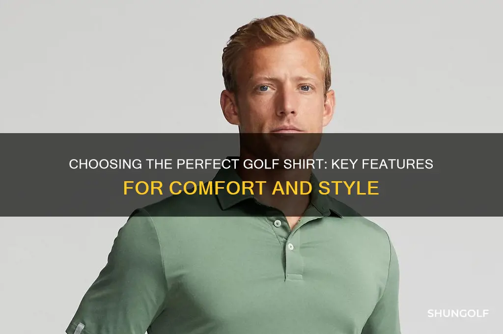 what to look for in a golf shirt