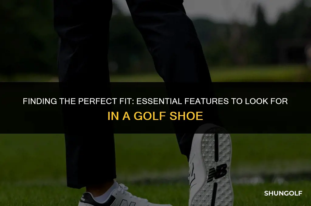 what to look for in a golf shoe