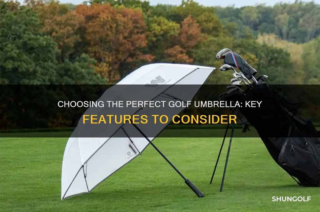 what to look for in a golf umbrella