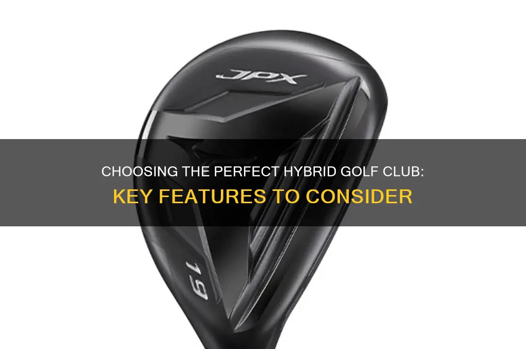 what to look for in a hybrid golf club
