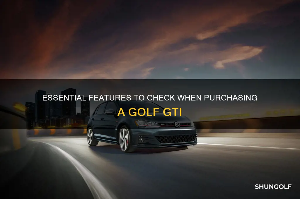 what to look for when buying a golf gti