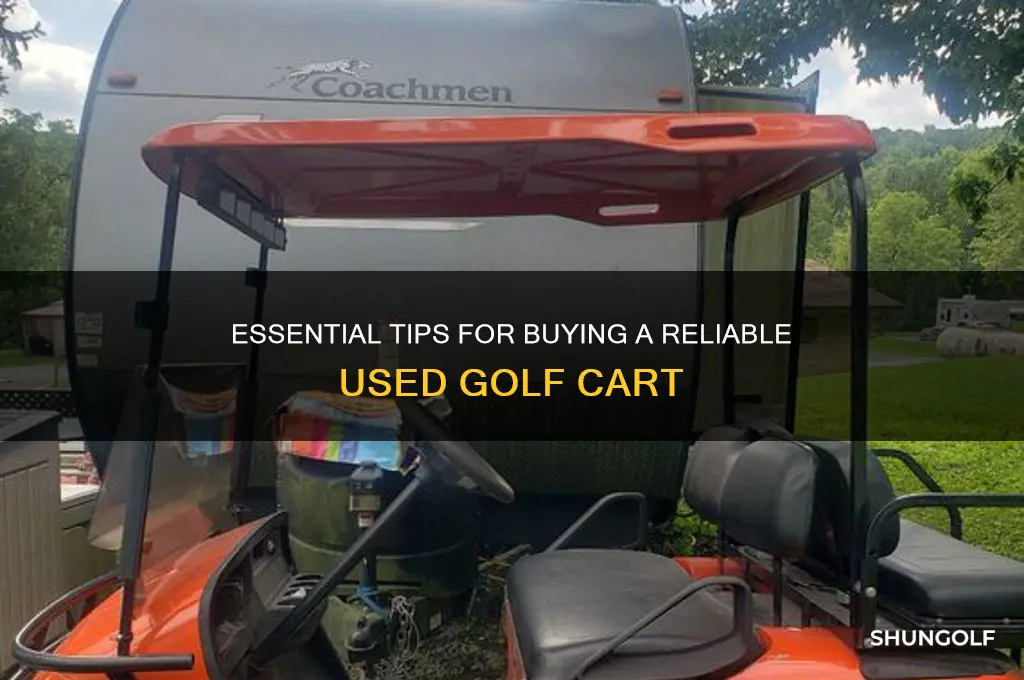 what to look for when buying used golf cart
