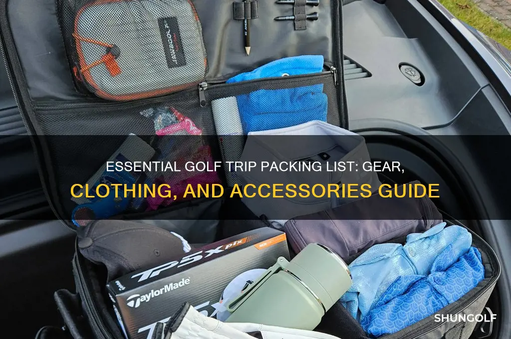 what to pack for a golf trip