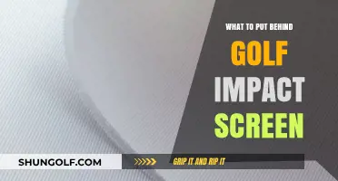 Best Materials to Use Behind Your Golf Impact Screen Setup
