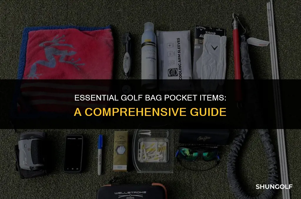 what to put in golf bag pockets
