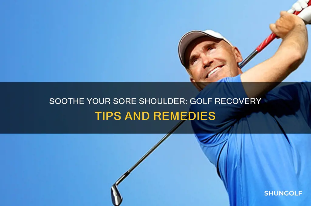 what to put on a sour shoulder from golfing