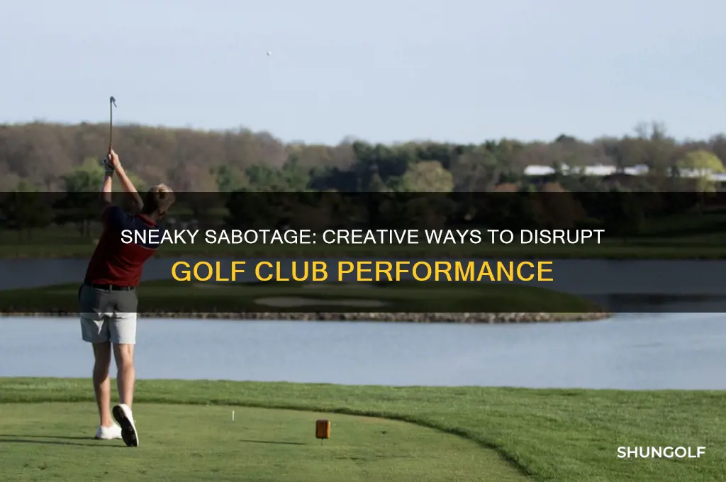 what to put on golf clubs to mess them up