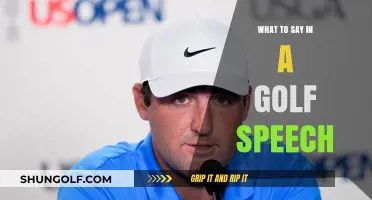 Mastering the Green: Crafting the Perfect Golf Speech Tips