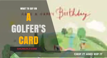 Perfect Golf Card Messages: Thoughtful Words to Celebrate Their Special Day