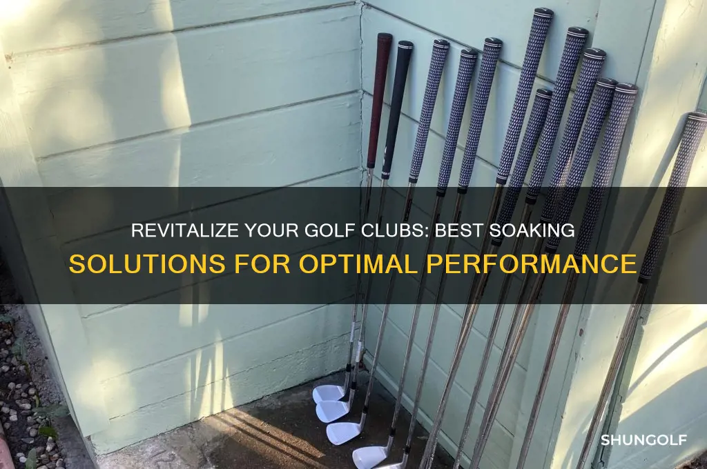 what to soak golf clubs in