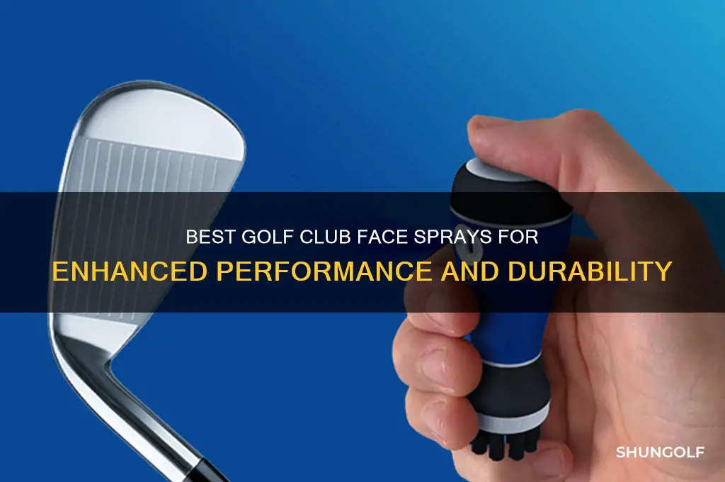what to spray on a golf club face