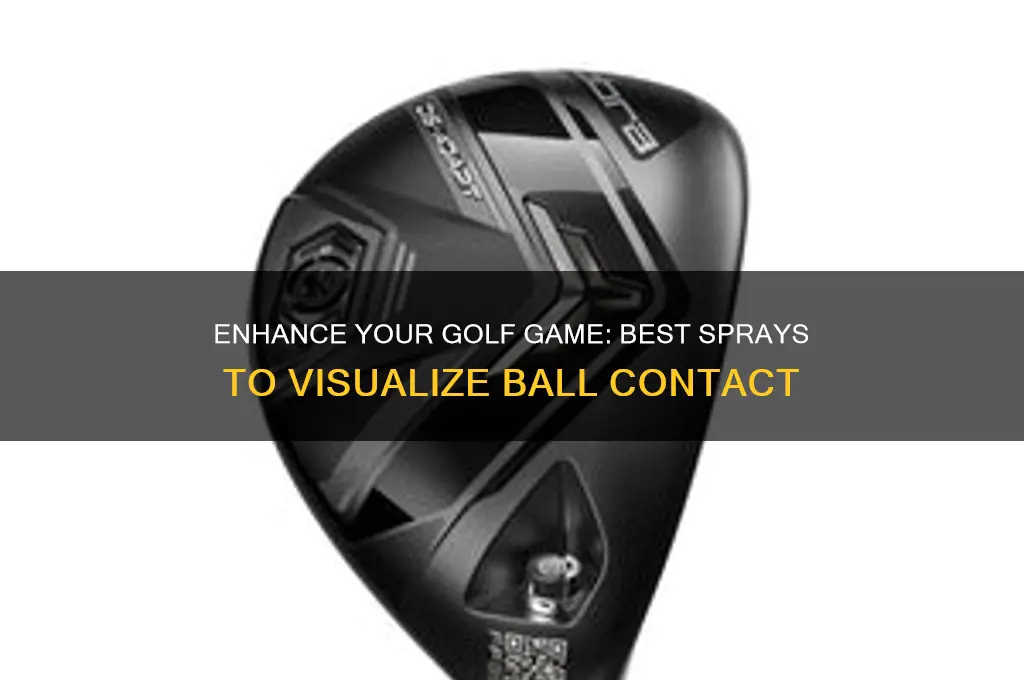 what to spray on golf clubs to see ball contact
