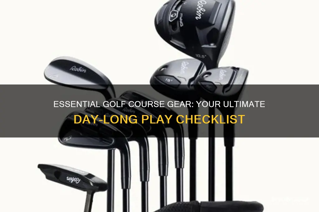 what to take for a day on the golf curse