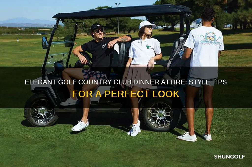 what to wear at a golf country club dinner