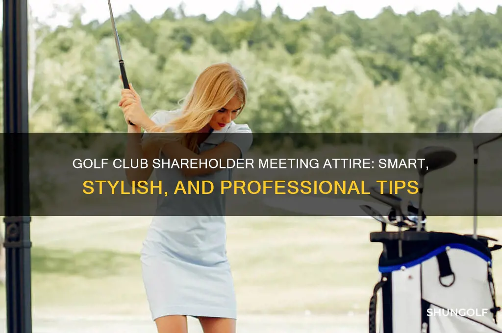 what to wear to a golf club shareholder meeting