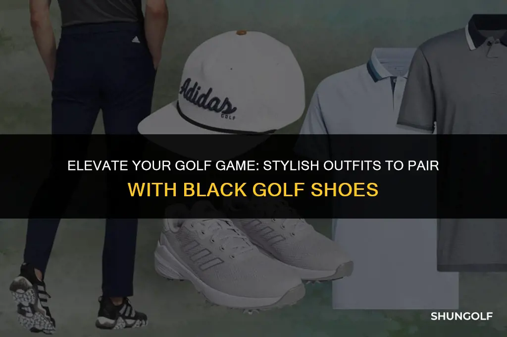 what to wear with black golf shoes