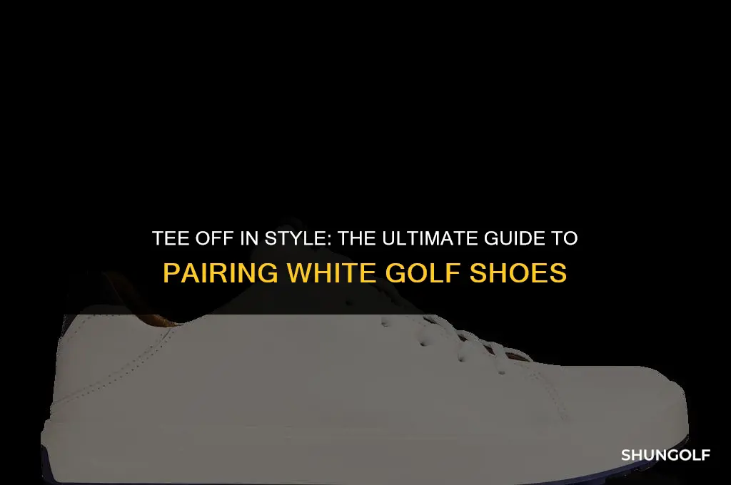 what to wear with white golf shoes