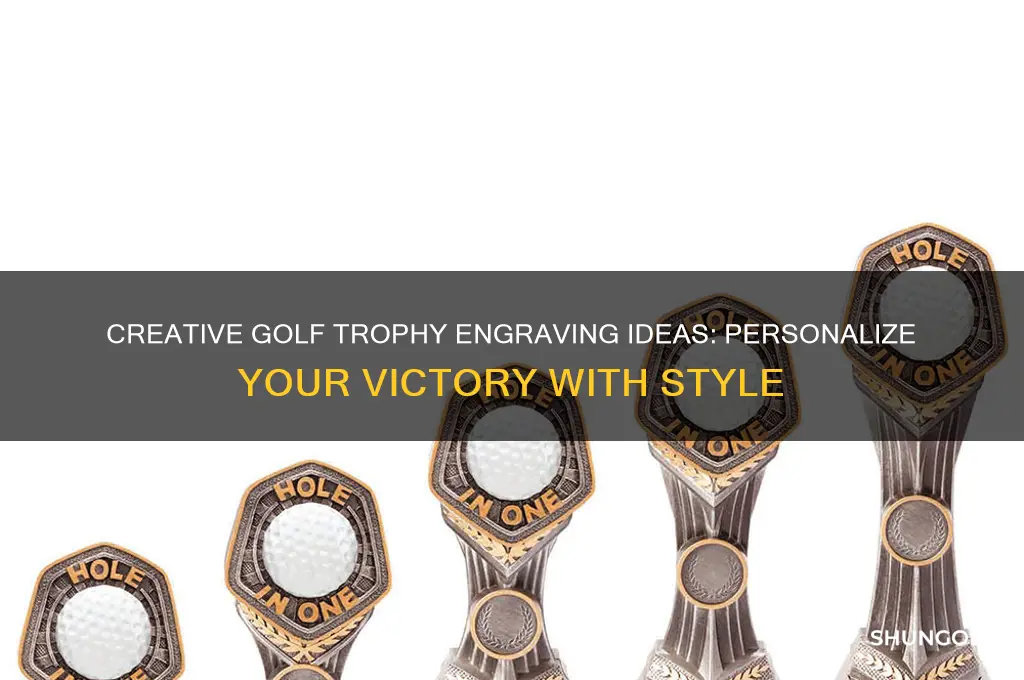 what to write on a golf trophy