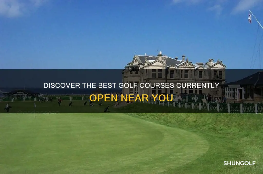what top golfs are open