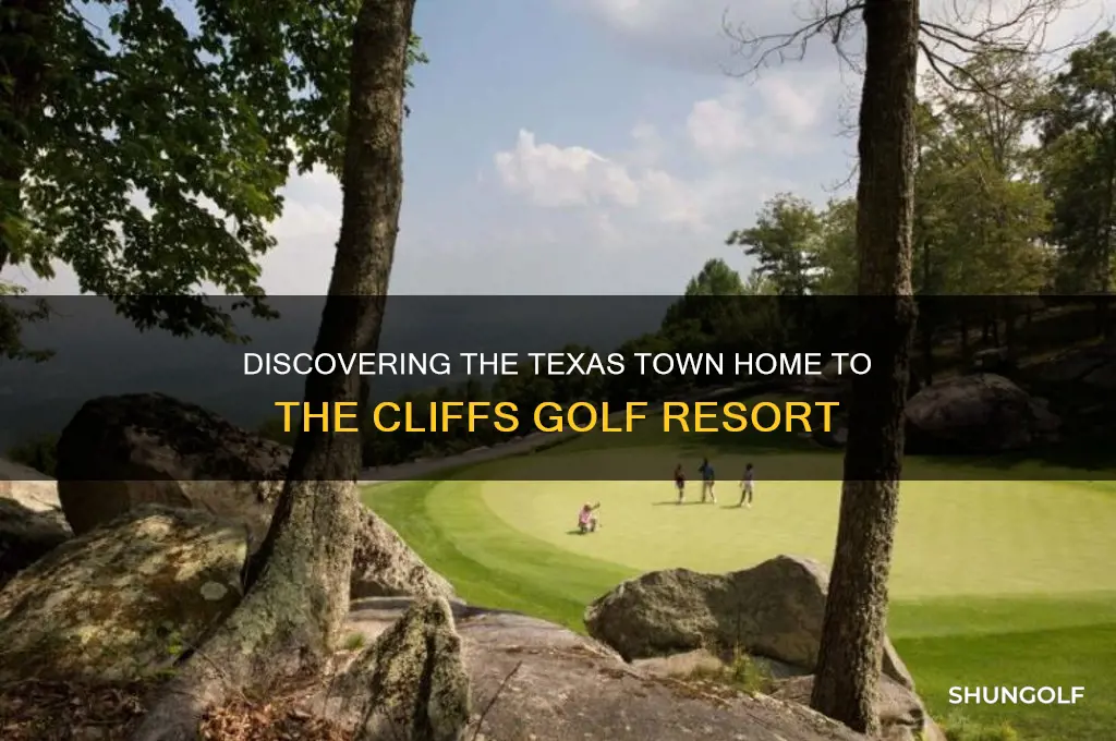what town is the cliffs golf resort in texas