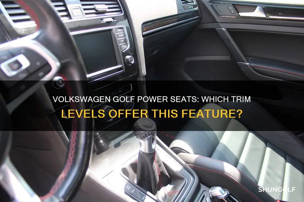what trim is power seats in a volkswagen golf