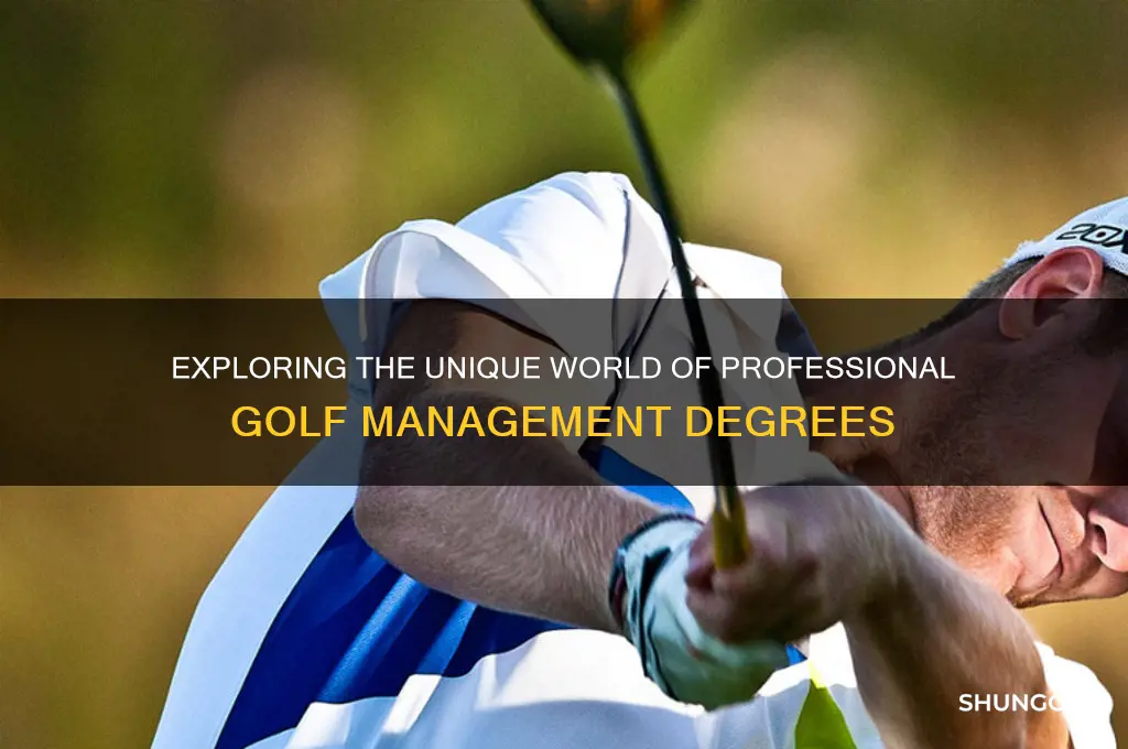 what type of degree is professional golf management