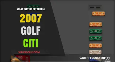 2007 Golf City Freon Type: Identifying the Correct Refrigerant