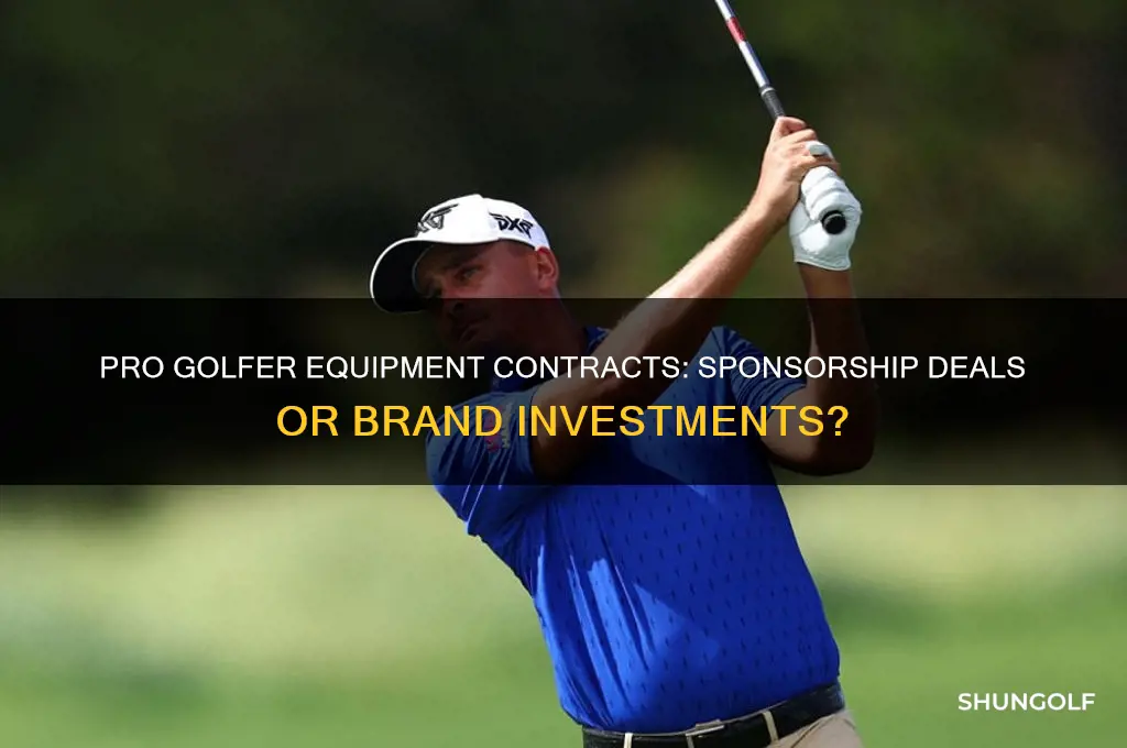 what type of money is pro golfer equipment contracts