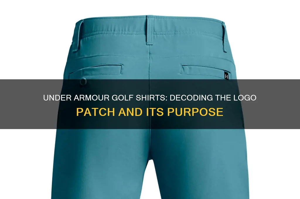what type of patch is on under armor golf shirts