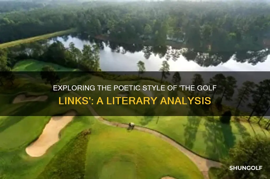 what type of poem is the golf links