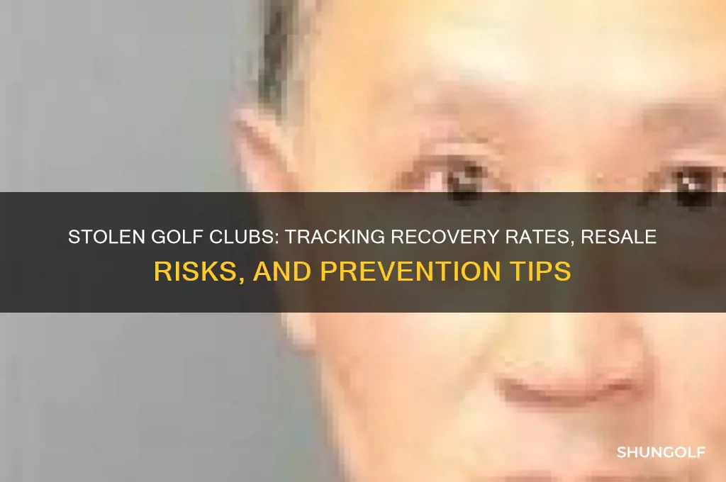 what usually happens with stolen golf clubs