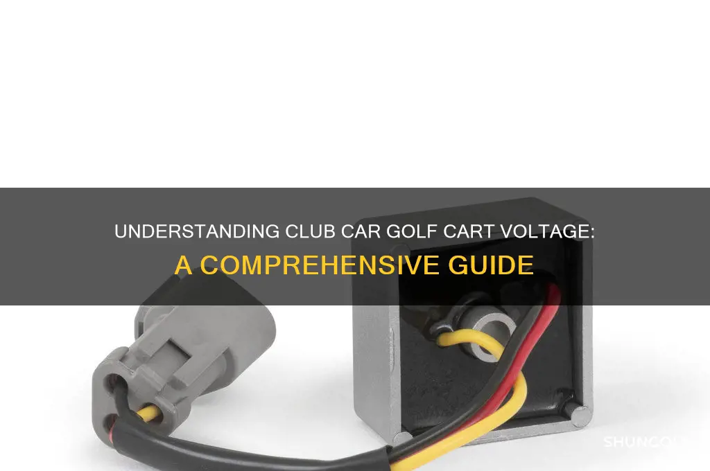 what volt are most club car golf cart