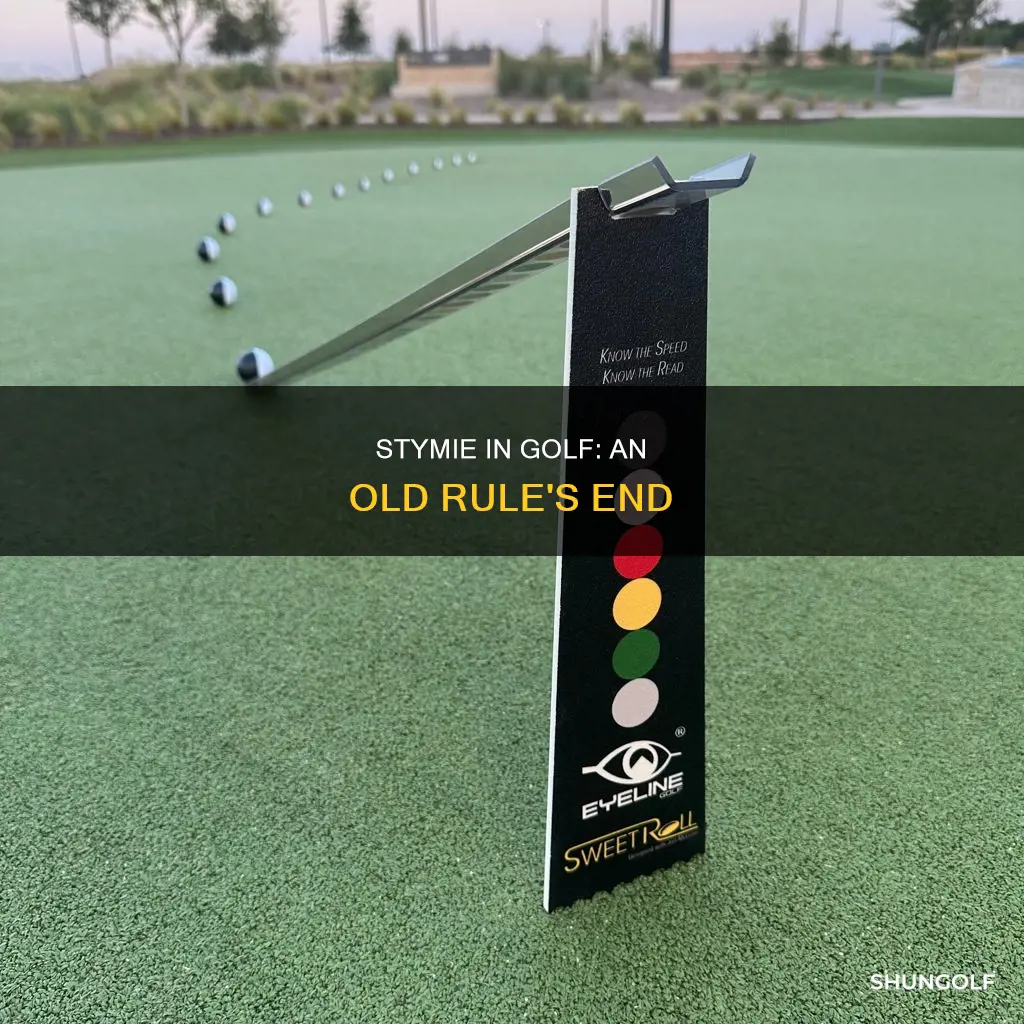 what was a stymie in golf