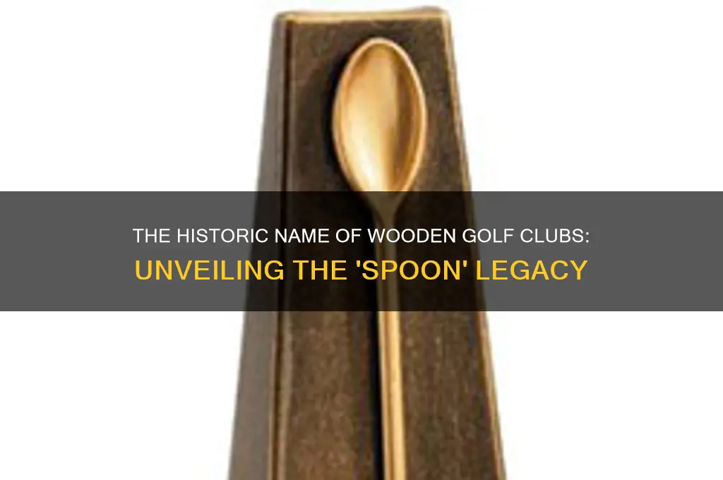 what was a wooden golf club called