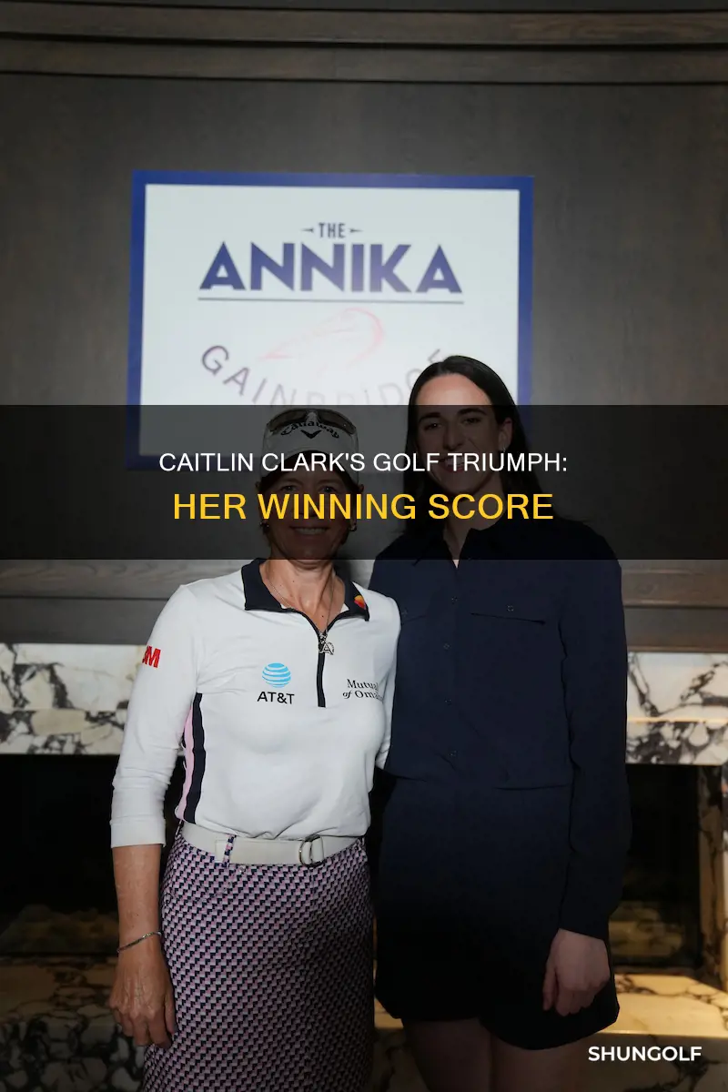 what was caitlin clark golf score