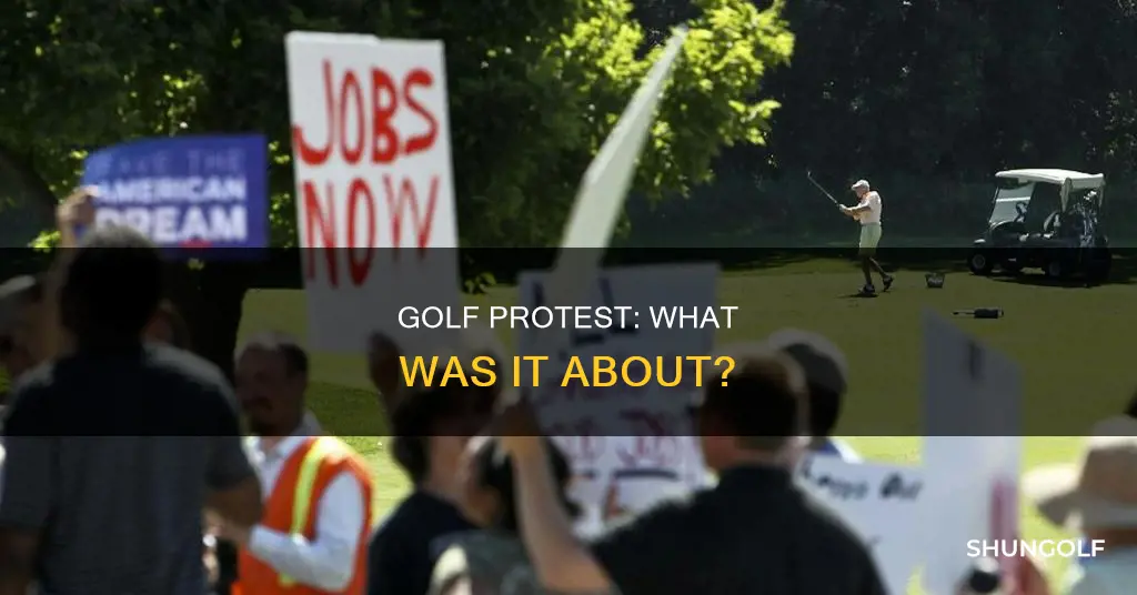 what was golf protest about