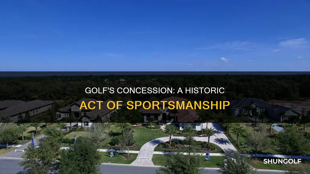 what was the concession in golf