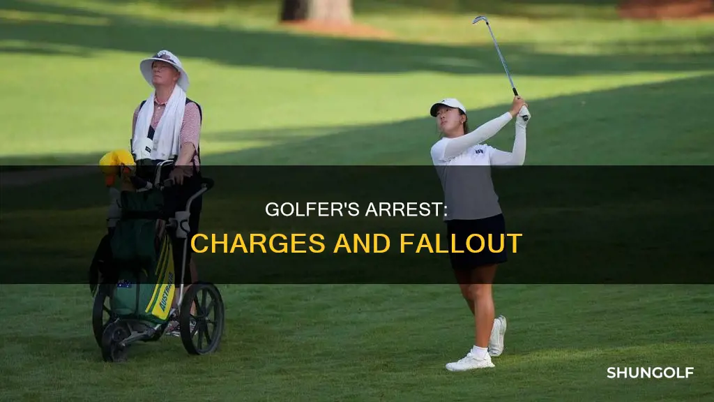 what was the golfer charged with
