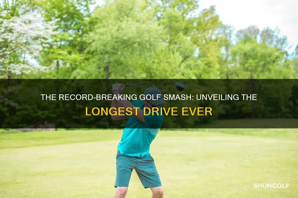 what was the highest smash in golf ever recorded