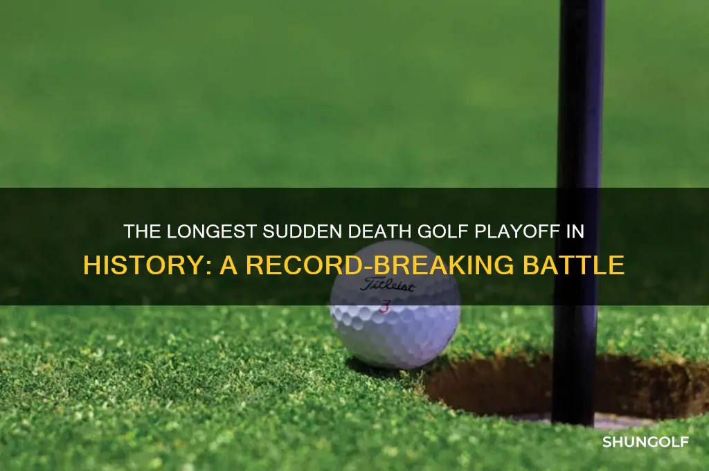 what was the longest sudden death in golf