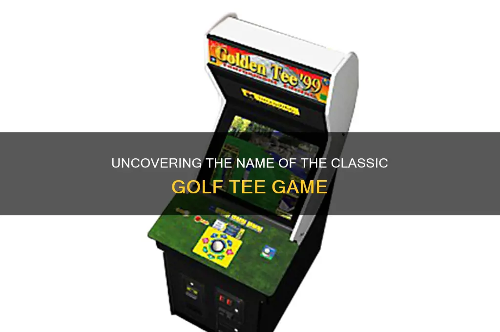 what was the name of the game with golf tees