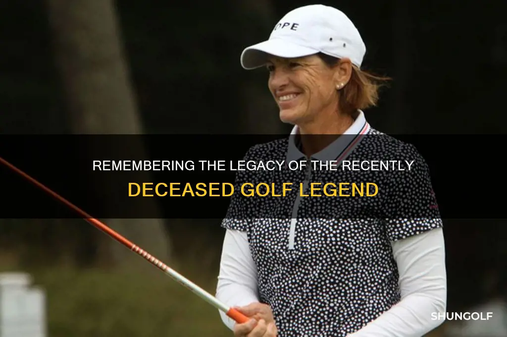 what was the name of the golfer that just died