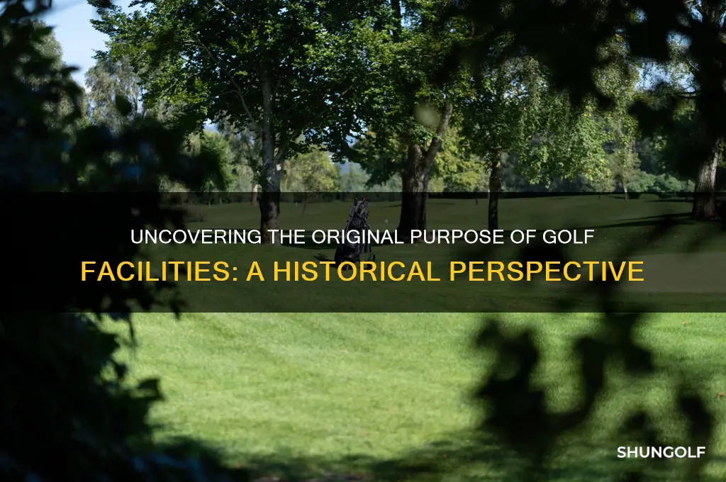 what was the original intention behind golf facilities