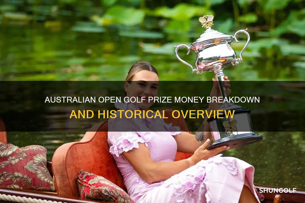 what was the prize money for the australian open golf