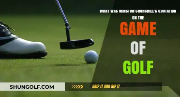 Golf Wisdom: Winston Churchill's Insightful Quotation on the Game