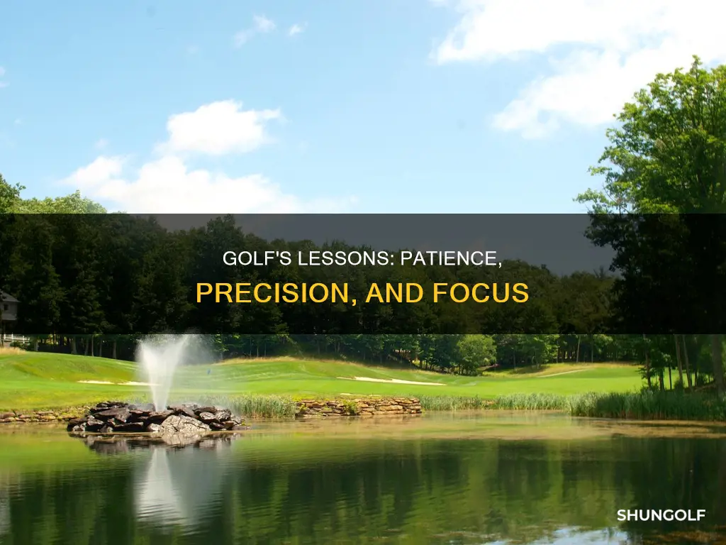 what we learn from golf