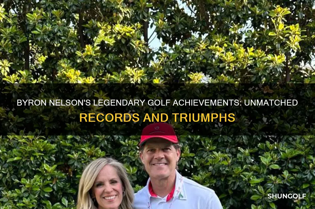 what were the legendary accomplishmeents of golfer byron nelson